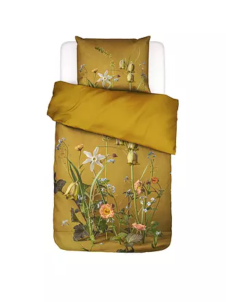 ESSENZA | Satin-Bettwäsche FABRICE 70x90cm/140x200cm Flower Ocher | 